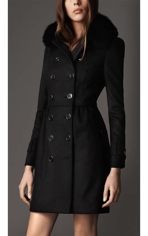 burberry long jacket wool|burberry coat with wool collar.